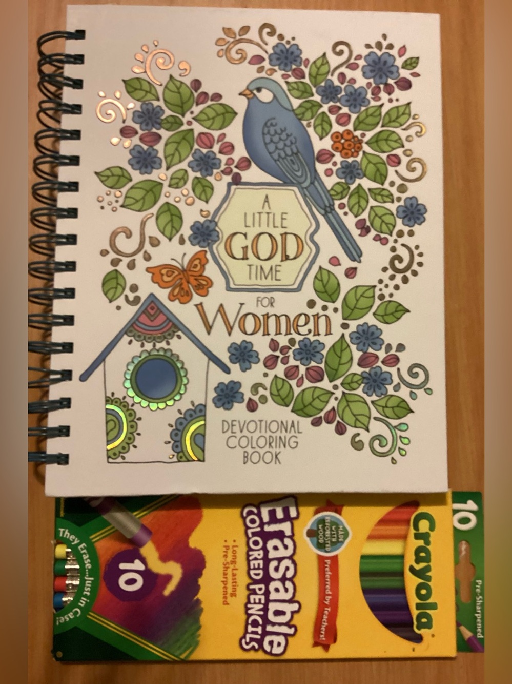 A Little God Time for Women Devotional Coloring Book - With Erasable Crayon prnc
